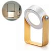 ALLOMN Lampada da Tavolo per Scrivania, Lampada da Lettura Portatile Pieghevole Telescopica Lampada da Tavolo a Lanterna in Legno, 3 Livelli Luminosità Dimmerabile, Ricarica USB, Cura Degli Occhi