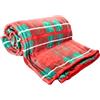 o-day Plaid Divano Natalizio in 100% Poliestere Certificato OEKO-TEX per Tutta la Famiglia - Coperta Divano Morbida e Leggera Coperta Pile Festiva e Accogliente 120x160 (160 * 120 - Tartan Rosso)