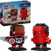 LEGO BrickHeadz 40668 - Captain America e Hulk Rosso