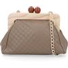 Le Corone Bags Borsa clutch in pelle Woody con tracolla