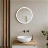 DEGHI Specchio da bagno led Ø50 cm con luce frontale retroilluminato e antiappannante - Bound