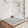 DEGHI Piatto doccia 100 x 100 cm effetto pietra riducibile grigio - Nalos