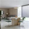 DEGHI Tavolo da pranzo 180x90 cm top in ceramica e gambe effetto travertino - Iselin