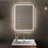 DEGHI Specchio da bagno led 60x80 cm con luce perimetrale e retroilluminato - Drust