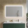 DEGHI Specchio da bagno led 120x80 cm con luce perimetrale e retroilluminato - Dinamor