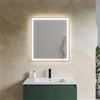 DEGHI Specchio da bagno led 70x80 cm con luce perimetrale e retroilluminato - Dinamor