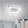Plafoniera LED Quadrata 72W Ø480mm CCT Dimmerabile + Telecomando Bianca