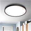 Plafoniera LED Rotonda 50W Slim CCT Bianco Variabile Ø600mm IP20 - Nera