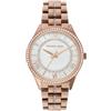 Michael Kors Orologio Lauryn in cristallo con quadrante in madreperla con cinturino in acciaio inossidabile rosa tono oro MK3716 da donna