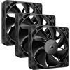 CORSAIR iCUE LINK RX120 120 mm Ventole PWM con Hub di Sistema iCUE LINK - Cuscinetto a Cupola Magnetica - Confezione Tripla - Nero