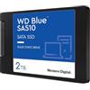 Western Digital WD Blue SA510 2TB SSD Interno, 2.5 SATA SSD, fino a 560 MB/s, Include Acronis True Image per WD, clonazione e migrazione del disco, backup completo e ripristino rapido, protezione da ransomware