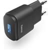 Hama Caricabatterie USB A 6W (blocco di alimentazione 5V / 1.2A, adattatore universale, Temoin LED, caricatore di ricambio per iPhone 14/14 Pro, Samsung Galaxy, Sony, Xiaomi, Huawei, Wiko) Bianco