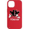 Disney - Sagome di Topolino e Minnie per sempre, colore: Rosso Custodia per iPhone 14