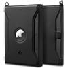 Spigen Porta Passaporto con Airtag Storage, Custodia Passaporto con blocco RFID e PIN per scheda SIM in pelle sintetica - Nero