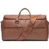 seyfocnia Borsone porta abiti marrone, Marrone, moda