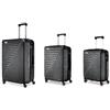 R Roncato Trolley FIBRA, espandibile (NERO, SET 3 TROLLEY)