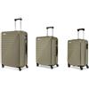 R Roncato Trolley FIBRA, espandibile (VERDE MILITARE, SET 3 TROLLEY)