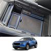 CDEFG Compatibile con Mazda CX-30 CX30 2019-2024 2025 Vano Portaoggetti da Bracciolo Scatola di Controllo Centrale Scatola del Bracciolo con tappetino antiscivolo Accessori Interni per auto (Blu)