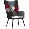 Gardenia Poltrona Relax In Tessuto con Design a Toppe Patchwork Viken Nordik