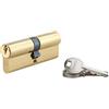 Thirard Cilindro europeo a doppia entrata SA 40X40mm, vite 45mm, antisfilamento, ottone, 3 chiavi - THIRARD