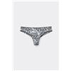 Tezenis Brasiliano Microfibra Stampata Donna Nero