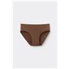 Tezenis Slip Senza Cuciture In Cotone Organico Donna Marrone