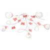 ONLI Plafoniera 5 luci cameretta in Metallo Bianco con Farfalle dipinte Rosa