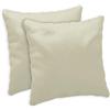 Giovanni Dolcinotti MADE IN ITALY Giovanni Dolcinotti | Set 2 Federe Cuscini Divano 40x40 - Copricuscini Decorativi - 100% Cotone Effetto Seta - Fodere con Cerniera Nascosta - Crema - Modello Atlanta