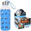 Bewinner 61620 Borraccia Sportiva, Vetro, Colori Assortiti, 500 ml