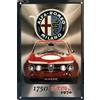 I&S / Les collections rétro Targa in metallo goffrato 30 x 20 cm Alfa Romeo Alfa GTAm 1750 Prodotto con licenza ufficiale e/o design esclusivo