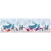 AG Design Frozen 2 Silhuette Disney-Bordo Decorativo da Parete per cameretta Bambini, 14 cm, WBD 8160, Blu, 5 m x 0,10m