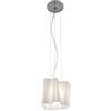 Artemide Logico Mini Lampada da Sospensione, Seta/Grigio