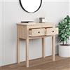 AUVYI Tavolo Consolle in Legno Massello di Pino 70x35x75 cm Marrone Consolle Moderna Cosolle Ingresso Tavolo Divano Arredo Ingresso Moderno Decorativa Da Tavolo Tavolo Soggiorno Moderno