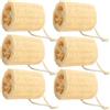 Roellgs Spugne Naturali di Luffa per Lavare i Piatti e Bagno - Set di 6 Spugne per la Pulizia della Cucina, Doccia e Realizzazione