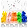 BITEFU 40 Tappi per le Orecchie in Silicone, Orecchie Antirumore 5 Colori | Impermeabili per Galleggianti Tappi per il Sonno, con Scatola Portatile(20 Paia)