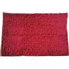 Cicilin Tappeto da bagno in microfibra spessa, morbida e assorbente, in ciniglia, antiscivolo, lavabile in lavatrice, per pavimento, vasca e doccia, colore rosso scuro, 60 x 90 cm