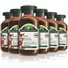 Antica Erboristeria Shampoo Nutriente Rosa Selvatica e Mirtillo Rosso, Shampoo per Capelli Secchi, con Ingredienti Naturali, 6 pezzi x 250 ml