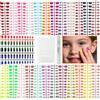 Gorvalin 672 Pezzi Unghie Finte Corte per Bambini - Unghie Quadrate Lucide in 28 Colori con 8 Fogli di Linguette Adesive 1 Lima per Unghie, Set di Decorazione per Bambini Arte delle unghie