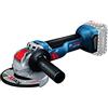 Bosch Professional Smerigliatrice angolare GWX 18V-10 Professional 18V System (diametro disco 125 mm, con attacco X-LOCK, incl. 2 batterie da 5,0 Ah caricabatteria GAL 1880, in valigetta L-BOXX)