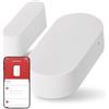 EMOS GoSmart - Sensore per porta con app, sensore magnetico per finestra Zigbee per automazione domestica o allarme, IP20 per interni, con nastro adesivo e batteria
