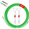 EIKEJI Sonda Passacavi Professionale,Sonda Elettricista 4.5mm 20 Metri,Sonda Tiracavi Cavo con 2 Molla di Guida per Installazione di Cavi,Estrattore Cavi Per Cavi Elettricista (Verde)