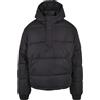 Urban Classics Hooded Cropped Pull Over Jacket Giacca, Nero, XXL Uomo