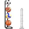 EAPMGQR 4 Livelli Rastrelliera per Palloni, Rastrelliera da Basket Verticale, Rastrelliera per Palloni Verticale, Scaffale di Stoccaggio della Palla Rimovibile, Scaffale Stoccaggio Attrezzature