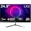 LXZ Monitor 24.5 Pollici 200hz, Monitor Gaming 24.5 Pollici, Schermo PC 24 Pollici, FHD 1080p, IPS, 100% sRGB, DP/HDMI, 1 ms, Montaggio a Parete - Nero