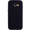 cuzz Cover per Samsung Galaxy A5 2017+(1 Pezzi Proteggi Schermo in Vetro Temperato)Colore Solido Premium Flessibile Silicone TPU Custodia Sottile Ultra-Luce Antiscivolo (Nero)