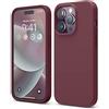 elago Cover Silicone Liquido Custodia Compatibile con iPhone 14 Pro Case (6.1), Silicone Premium, Protezione Totale - Cover Antiurto a 4 Strati, Custodia Morbida Microfibra Antigraffio (Bordeaux)