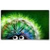 Silent Monsters Tappetino Mouse 36 x 25 cm Riccio verde, con Bordo Cucito, Durevoli, antiscivolo e silenzioso, gioco, ufficio, casa, lavabile, arrotolabile, Tappetini per il Gaming Mousepad