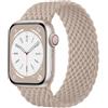 Maledan Intrecciato Cinturini Compatibili con Cinturino Apple Watch 40mm 41mm 38mm per Donna Uomo, Cinturini Sportiva Elastica Regolabile per iWatch SE Series 9 8 7 6 5 4 3 2 1 Ultra, tè al Latte