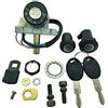One by camamoto Kit Serrature Completo Blocchetto Chiavi avviamento (cod 77208112 Completo Compatibile con Aprilia Gulliver AC/LC 50cc Anno 1995-1996-1997-1998 | RIF. Orig. AP8201732)