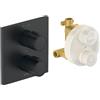 Duravit Universal termostatico, per vasca e doccia, TH4200007046, Universal nero opaco [Rubinetteria Bagno > Rubinetteria Doccia]
